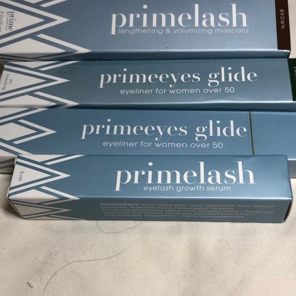 NEW LOT of 6 PRIMELASH Volumizing Mascara, Growth Serum, LILANFEI (lengthening)